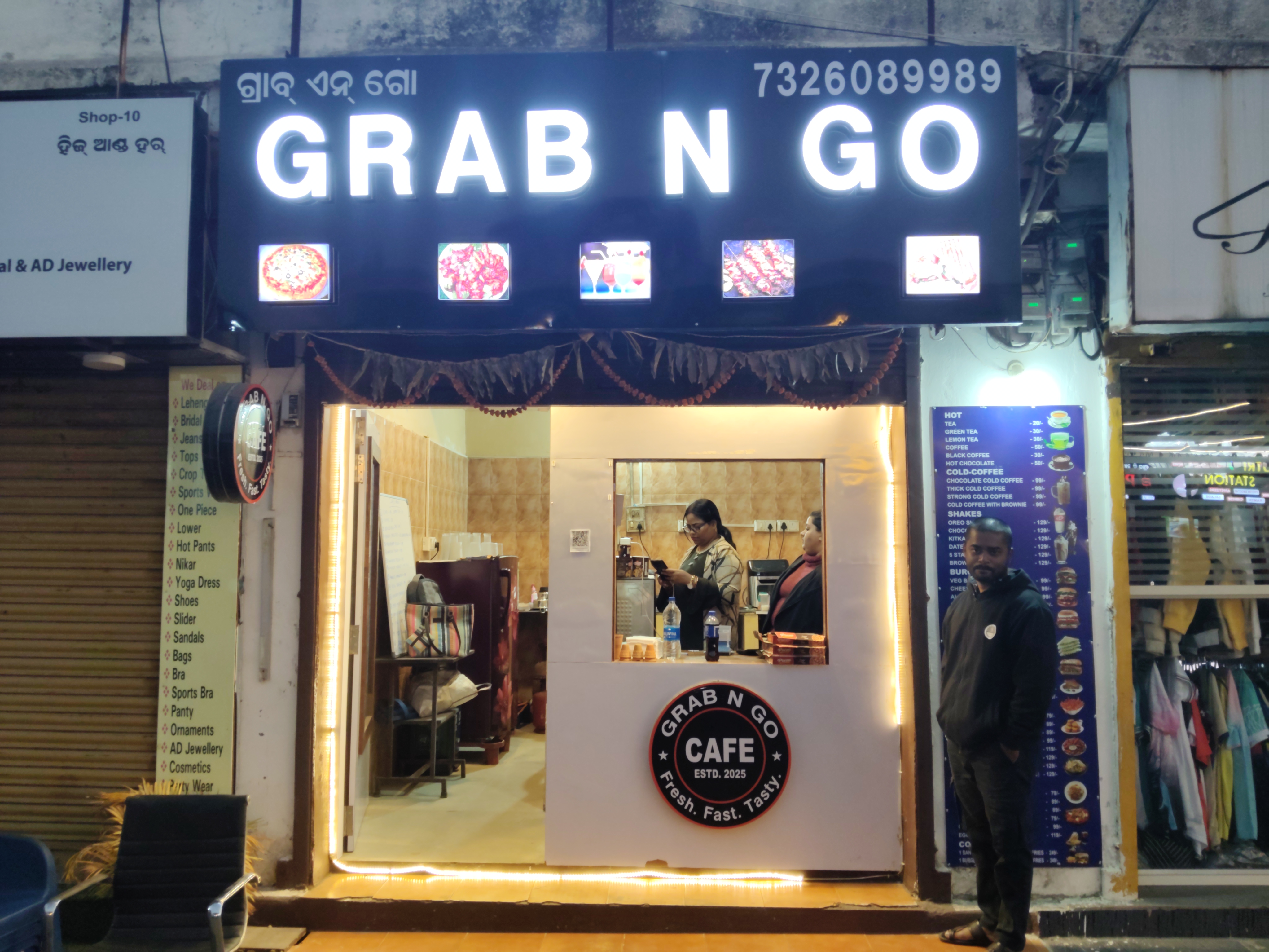 Evening food trails.